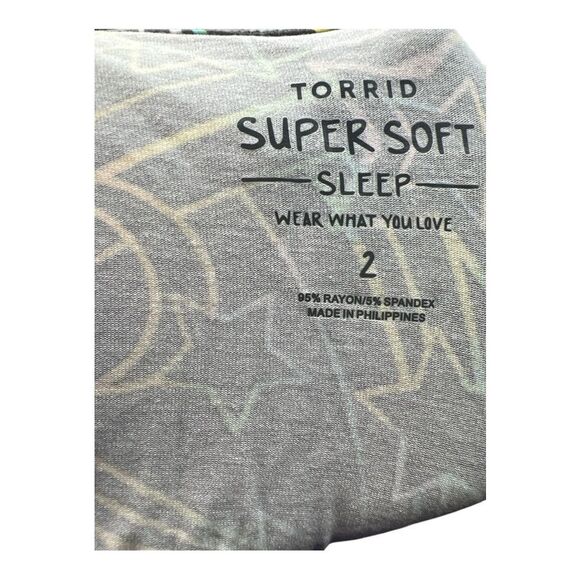 Torrid Gray Star Pattern Sleepwear - Picture 2 of 5